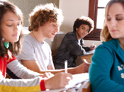 students in classroom borrow