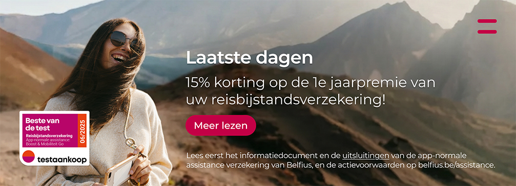 -15% op uw reisverzekering