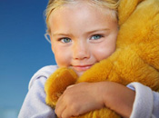 Little girl with bear